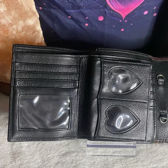 EUC Vintage Brighton Stacey Croc Embossed Bag and Wallet - Picture 9 of 11